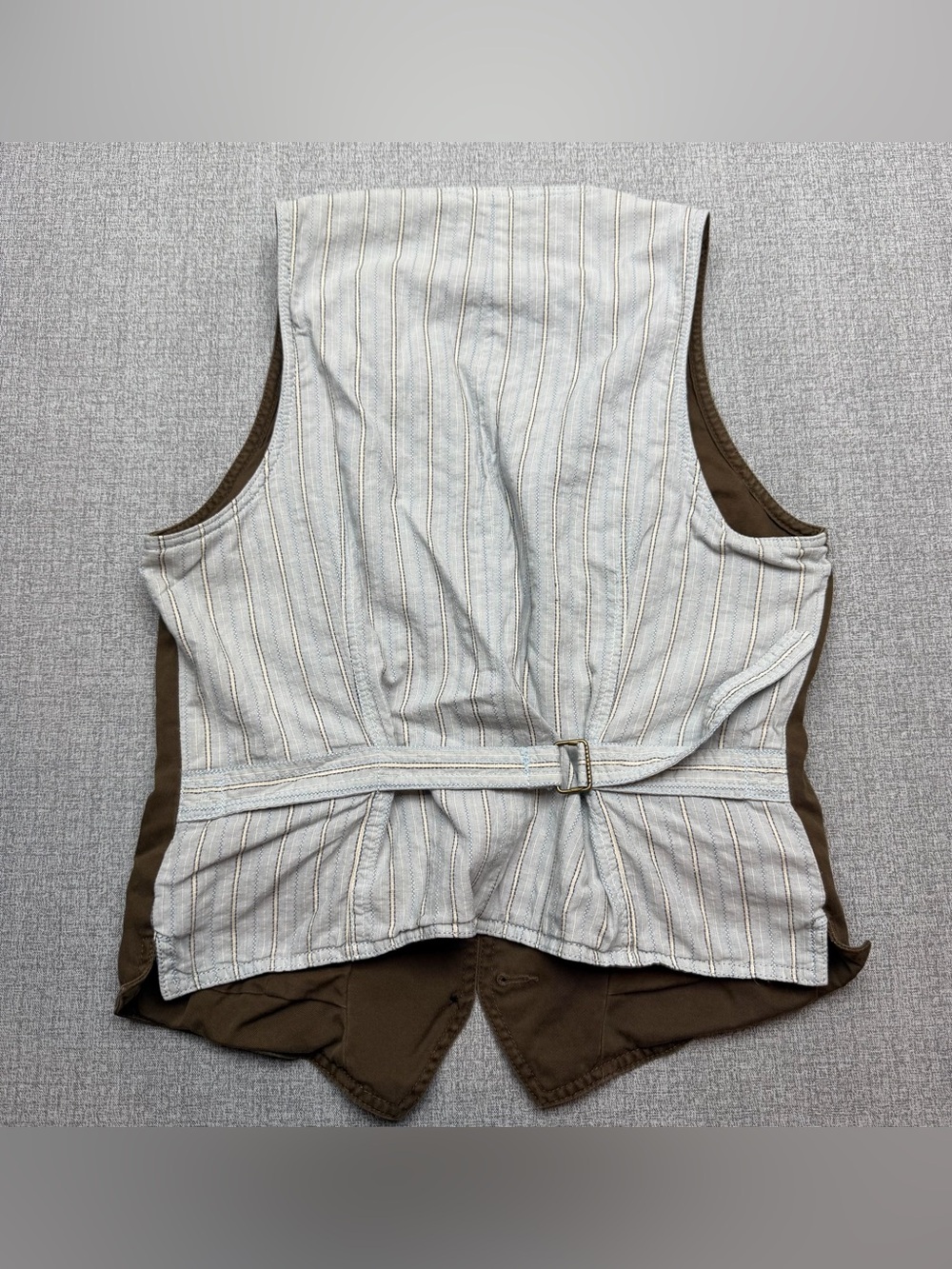 LRL Lauren Jeans Co. Ralph Lauren Brown Cotton Utility Vest - Picture 6 of 11